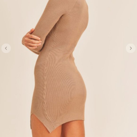 Sweater Ribbed Mini Dress - Picture 2 of 2